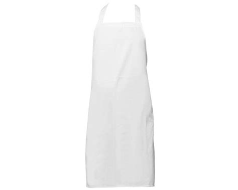 White Polycotton Chefs Bib Apron 38x28 96x71cm