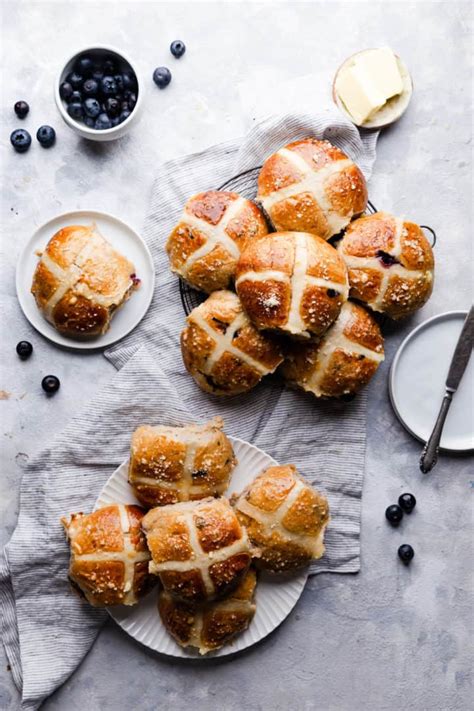 Blueberry Hot Cross Buns Anna Banana