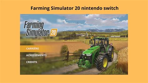 Farming Simulator 20 Nintendo Switch Youtube