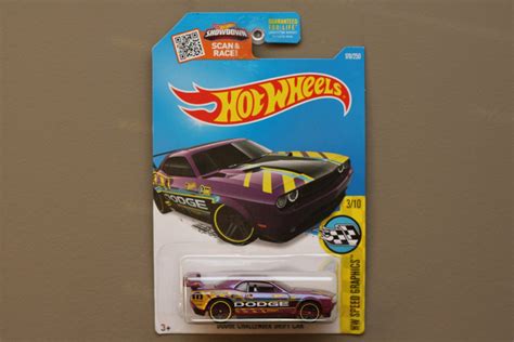 Hot Wheels 2016 HW Speed Graphics Dodge Challenger Drift Car Mauve