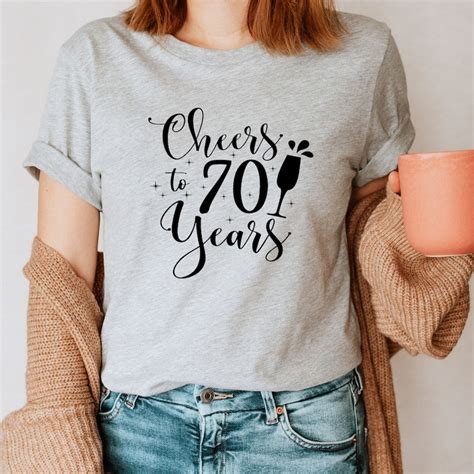 Cheers To 70 Years Svg 70th Birthday Svg Png Seventy Etsy