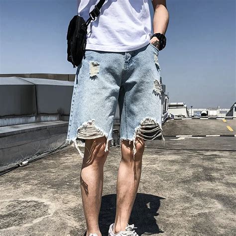 Mens Frayed Denim Shorts Outlet Bellvalefarms