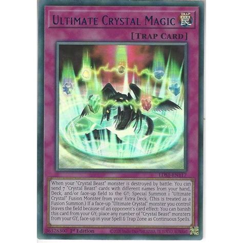 Yu Gi Oh Trading Card Game Lds1 En117 Ultimate Crystal Magic 1st Edition Blue Ultra Rare