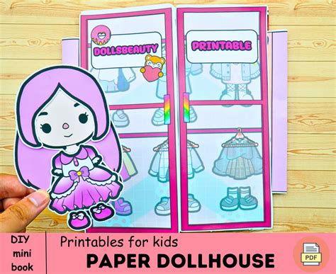Printable Dreamy Toca Paper Doll Wardrobe Toca Boca Paper - Etsy