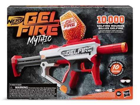 Nerf Pro Gelfire Blaster Galaxy Mythic, Full/Semi-Auto, Plastic, Multi ...