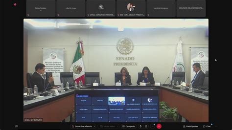 Reunión De Comisiones De Relaciones Exteriores Y De Relaciones