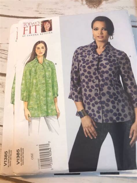 Vogue Patterns Today S Fit Loose Fitting Top 1385 Pattern Review By