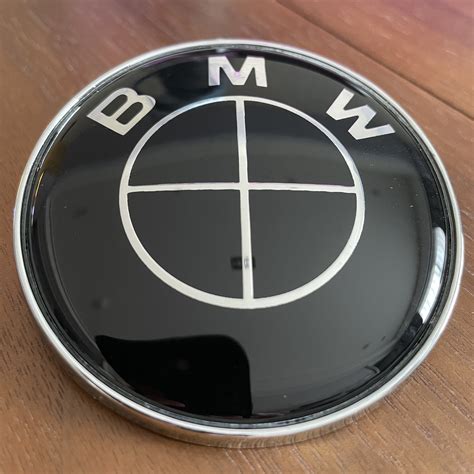 Bmw Mm Full Black Emblem Fit Front Hood Rear Trunk Bonnet Etsy