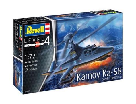 Buy 1 72 Kamov Ka 58 Stealth Helicopter Revell Model Kit 03889