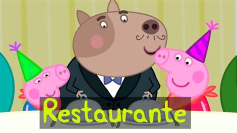 Peppa La Coste A En El Restaurante Episodio Youtube