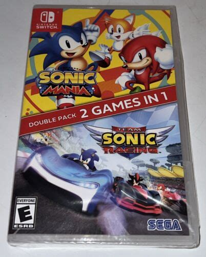 Sonic Mania Team Sonic Racing Double Pack Nintendo Switch Brand New