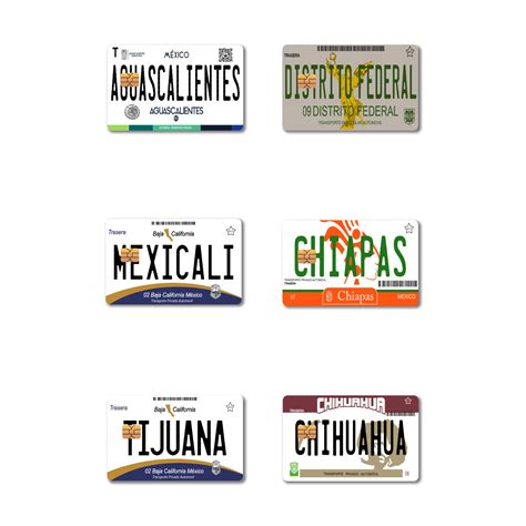 Mexico Placas Mexican License Plate Credit Card Skin Vinyl Sticker