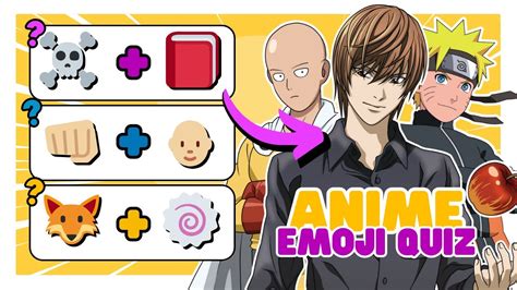 ANIME EMOJI QUIZ Guess The Anime Series Anime Quiz YouTube