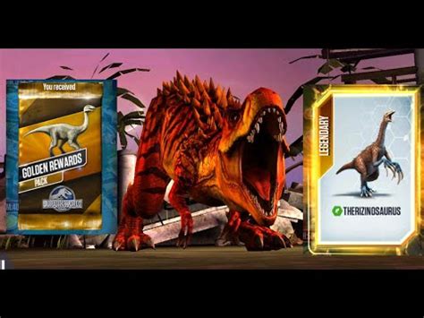 T REX BATTLE REWARD THERIZINOSAURUS II Jurassic World The Game II