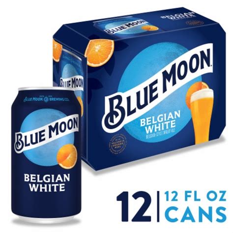 Blue Moon Belgian Style Ale White Wheat Beer Cans Fl Oz Kroger