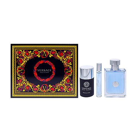 VERSACE POUR HOMME 3 PCS GIFT SET FOR MEN - FragranceCart.com