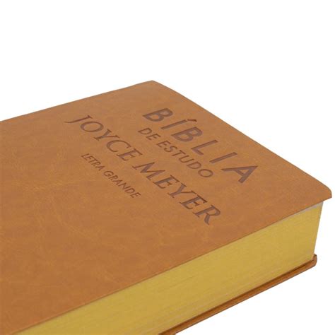 Bíblia De Estudo Joyce Meyer Grande Mostarda 100 Cristão 100
