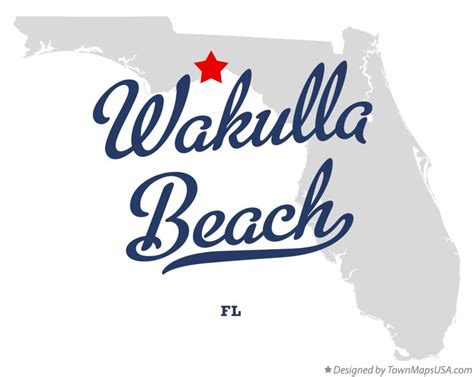 Map of Wakulla Beach, FL, Florida