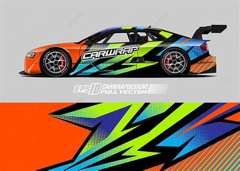 Race Car Graphic Livery Design Vector Mockup Template Download On Pngtree