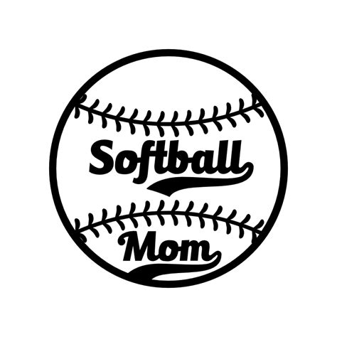 Softball Mom Ball Sport Free Svg File Svg Heart