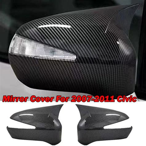 Honda Civic Reborn Carbon Fiber Batman Style Side Mirror Covers 2006 2012 Autostorepk