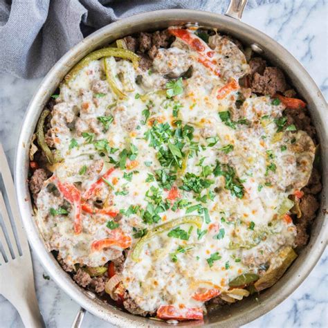 Keto Philly Cheesesteak Skillet An Easy One Pot Meal Fed Fit