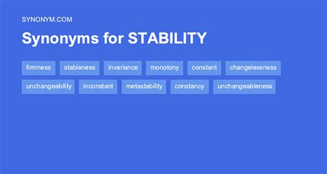 Another Word For Stability Synonyms And Antonyms