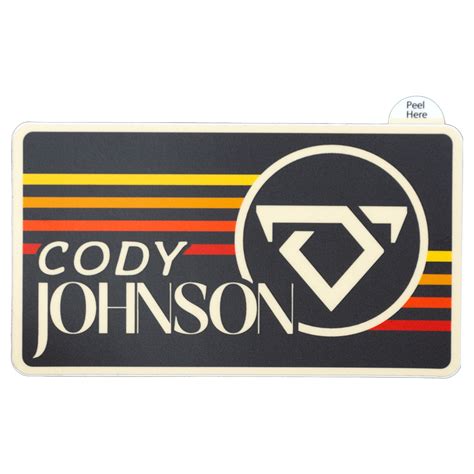 Black Retro Sticker – Cody Johnson Music