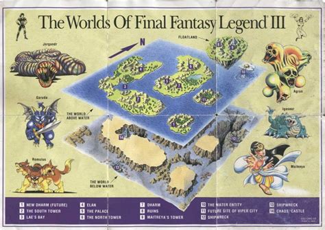 Final Fantasy Legend Iii Maps The Final Fantasy