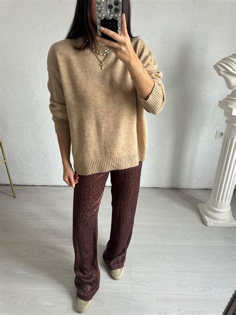 Nude Bisiklet Yaka Oversize Kazak