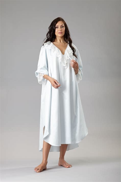 34182 Cozy Satin Poet Nightshirt Priamo Enterprises Inc