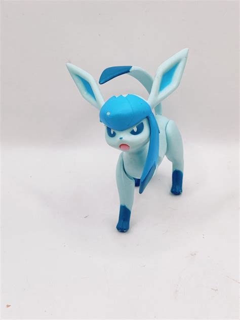 2021 Jazwares Pokémon Glaceon 3” Articulated Battle Ready Broken Leg Ebay