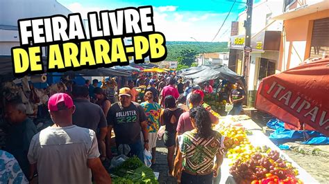 FEIRA LIVRE DE ARARA PB 17 04 2023 YouTube