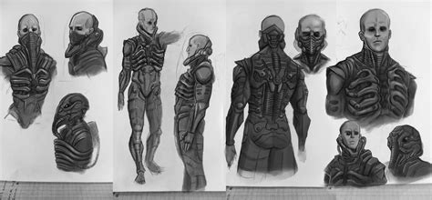 Prometheus engineer sketches 2020 by Darkraimaster99 on DeviantArt