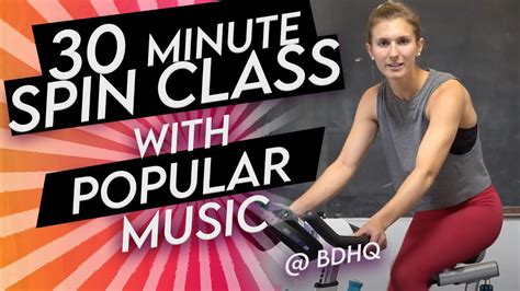 30 Minute Spin Class At Home With Popular Music YouTube