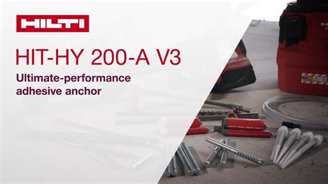 HIT HY 200 A V3 Adhesive Anchor Chemical Anchors Hilti Finland