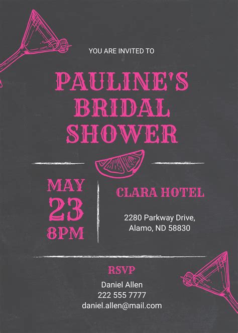 Free Bridal Shower Templates To Edit Online