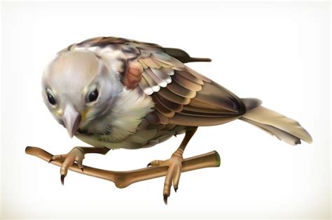 Premium Vector Sparrow Illustration