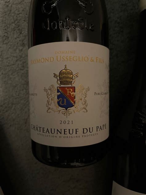 2021 Domaine Raymond Usseglio Fils Châteauneuf du Pape Blanc Pure