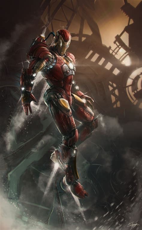 Ironman Digital Art Fribly