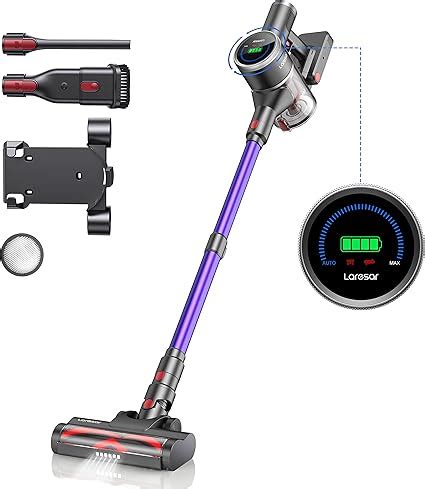 Laresar Cordless Vacuum Cleaner W Kpa Stick Vacuum Mins