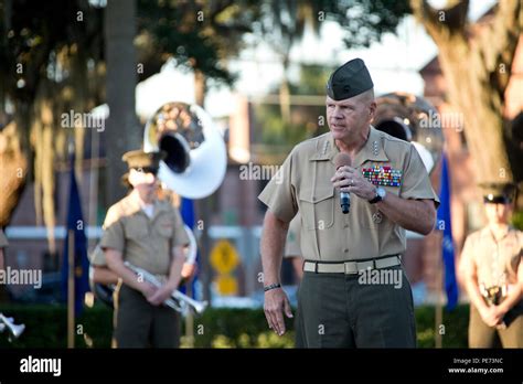 Commandant Of The Marine Corps Gen Robert B Neller Speaks During