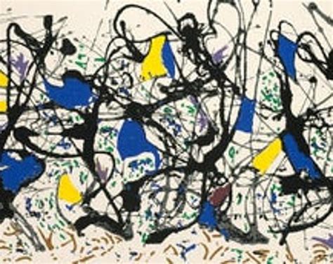 Jackson Pollock Summertime Original Hand Printed Screenprint C1983