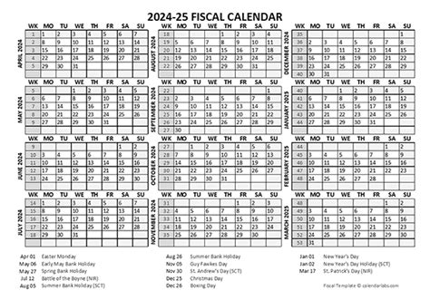 2024 Fiscal Calendar Template Starts At April Free Printable Templates