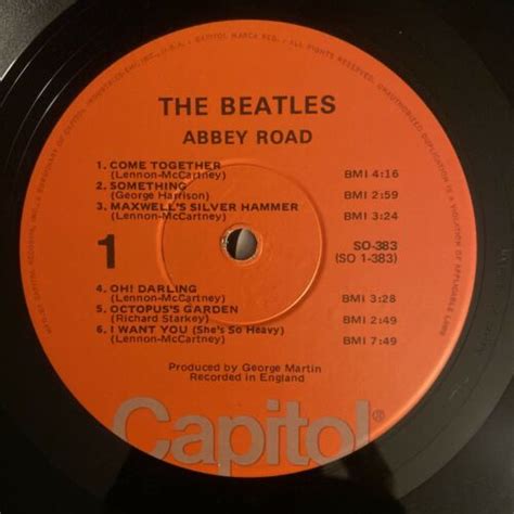 Mavin The Beatles Abbey Road Vinyl Lp So 383 Reissue Capitol Record Shrink Ex