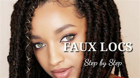 How To Install Faux Locs Step By Step Youtube