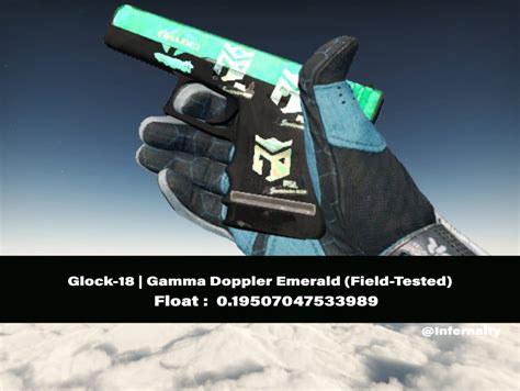 Glock 18 Gamma Doppler Emerald FT CSGO SKINS KNIVES Video Gaming