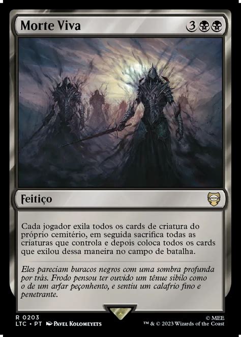 Qual O Único Feitiço Que Refere Uma Mortalha Viva - Morte Viva MTG - The Lord of the Rings: Tales of Middle Earth Commander ...