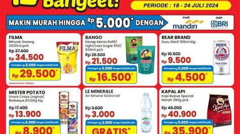 Promo Super Hemat Di Indomaret 18 Juli Harga Minyak Goreng Filma 2L