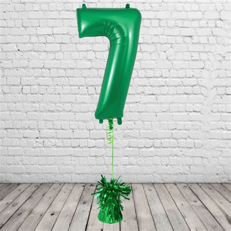 Green Number 7 Balloon - Party101 UK